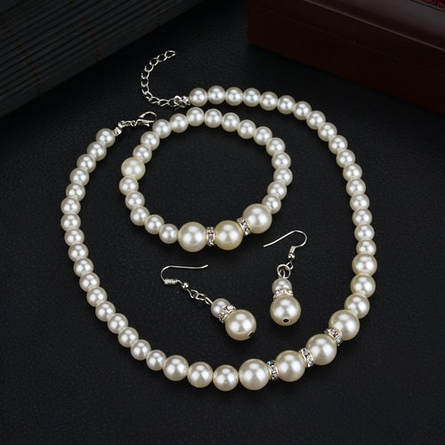 wild imitation pearl Jewelry Set