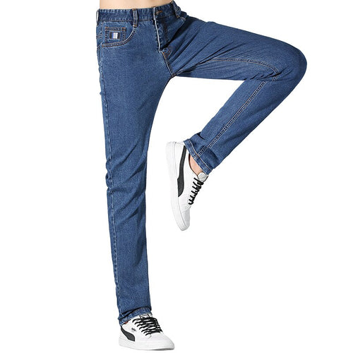 Bruce&amp;Shark herenjeans Wintermode Casual blauwe jeans Rechte pijpen Dikker strech-katoen Zacht los Superkwaliteit groot formaat 