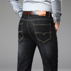 Men's Fashion Cotton Slim Fit Stretch Skinny Jeans Straight Leg Washed Work Denim Pants