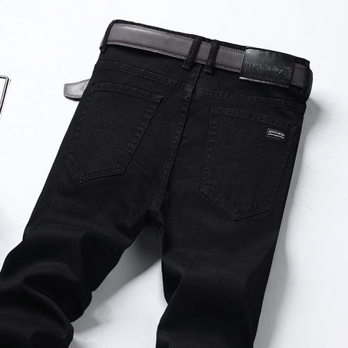 Business Casual Stretch Slim Jeans Klassiek Denim 