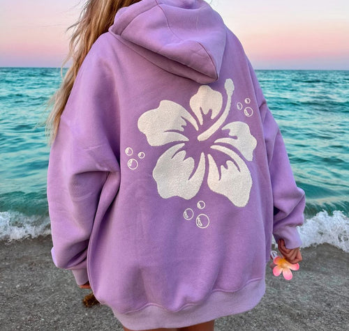 Fall Women Printed Solid Color Hooded Women Sweater