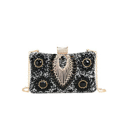 Inlaid with Diamond Dinner Bag Women Cocktail Rhinestone Bag Socialite Dress Clutch Accessories