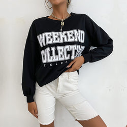 Long Sleeve Letter Graphic