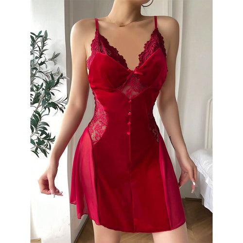 Sexy Velvet Passion Nightdress