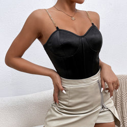 Sling Backless Solid Colo Bottoming
