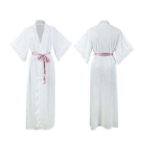 Chiffon Nightgown Long Bathrobe Pajamas