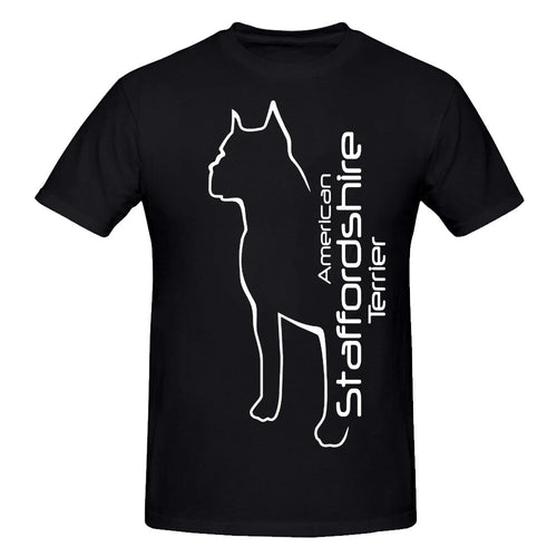 Novelty Awesome American Staffordshire Terrier T Shirts Graphic Cotton Streetwear Short Sleeve Birthday Gifts Amstaff T-shirt