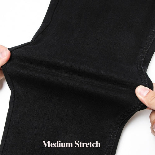 Stretch Regular Fit Casual CottonBusiness Black Denim