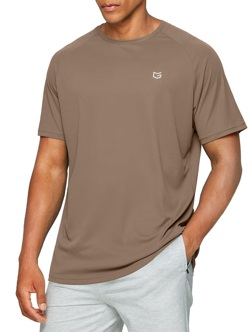 G Gradual Workout-shirts voor heren, sneldrogend, korte mouwen, gym-casual T-shirts, tops voor atletisch, hardlopen en sport 