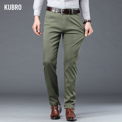 KUBRO Lichtgewicht Smart Casual losse rechte broek voor heren, allemaal bij Koreaanse 2023 zakelijke broek, zes kleuropties, streetwear 