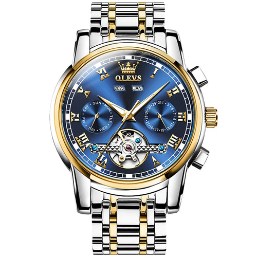 OLEVS Originele Horloges voor Mannen Luxe Automatische Mechanische Waterdichte Horloges Mannen Gift Roestvrij Staal Relogio Masculino 