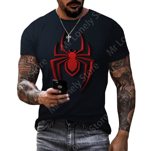2023 Men's T Shirts Fashion Spider Design 3D Print Clothing Summer Casual Harajuku Style Tee Hip Hop Streetwear Oversized Tshirt