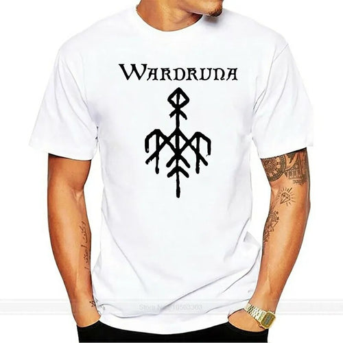 Wardruna Runaljod Ragnarok V3 Wit Zwart T-shirt Katoen Alle Maten S 5Xl mode t-shirt mannen katoen merk teeshirt 