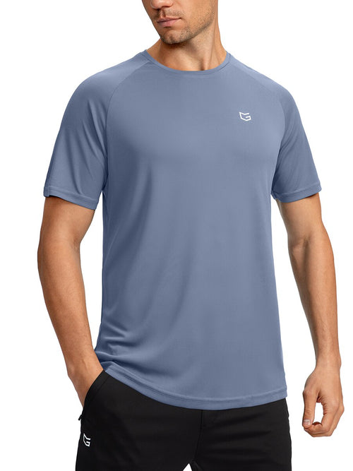 G Gradual Men's Workout Shirts Quick Dry Fit Short-Sleeve Gym Casual T-Shirts Tops for Athletic, Running, Sports