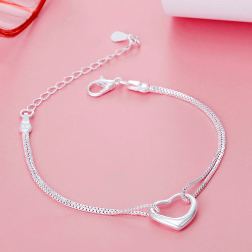 Origineel 925 sterling zilver Mooie hartarmbanden kettingen voor dames modeontwerper feest bruiloft Sieraden sets vakantiecadeau