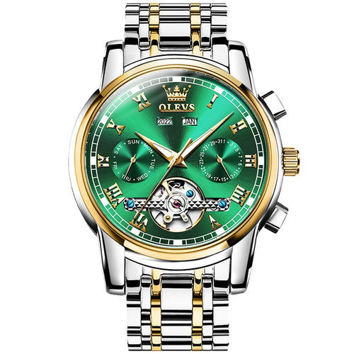 OLEVS Originele Horloges voor Mannen Luxe Automatische Mechanische Waterdichte Horloges Mannen Gift Roestvrij Staal Relogio Masculino 