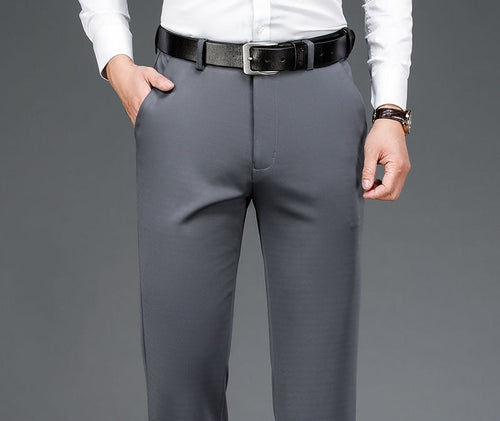 Men's Business Trousers Clothing Casual Formal Dress Social Suit Elegant Work Slim Pants
