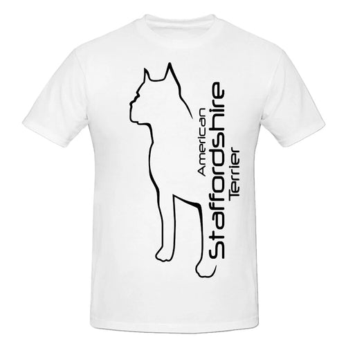 Nieuwigheid Geweldige Amerikaanse Staffordshireterriër T-shirts Grafisch Katoen Streetwear Korte Mouw Verjaardagscadeaus Amstaff T-shirt 