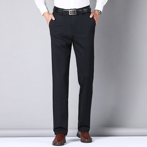 Men's Business Trousers Clothing Casual Formal Dress Social Suit Elegant Work Slim Pants