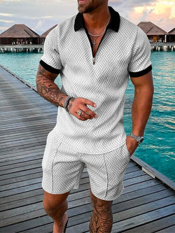 Suit Summer Short Sleeve Polo