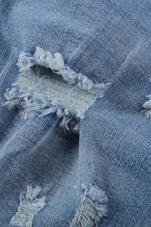 Light Blue Vintage Faded Distressed Jean