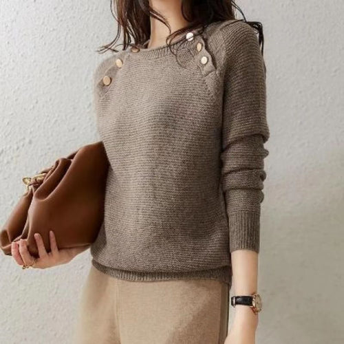 European Goods Lazy Casual Knitted Sweaters Women's Clothing