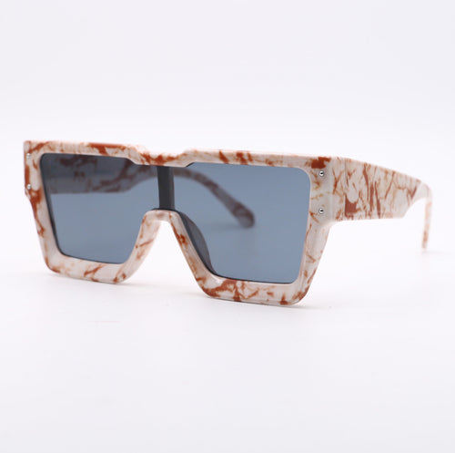 Oversized One Lens Square Sunglasses Fashion Men Women