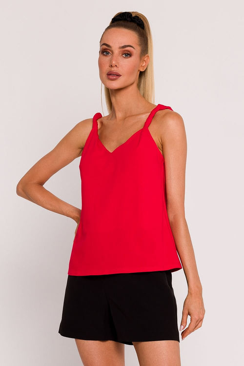 Knittted V deep neckline