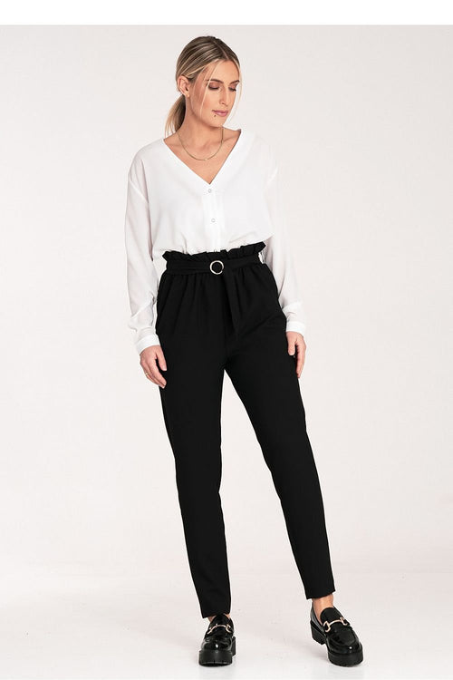 Long metal buckle pant