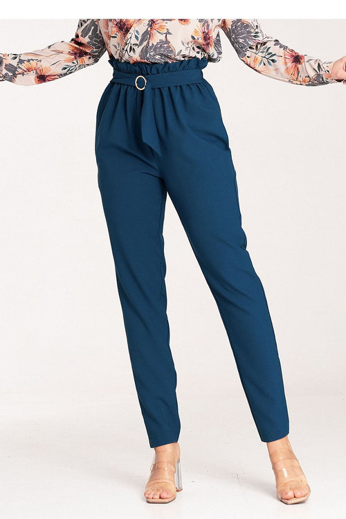 Long metal buckle pant