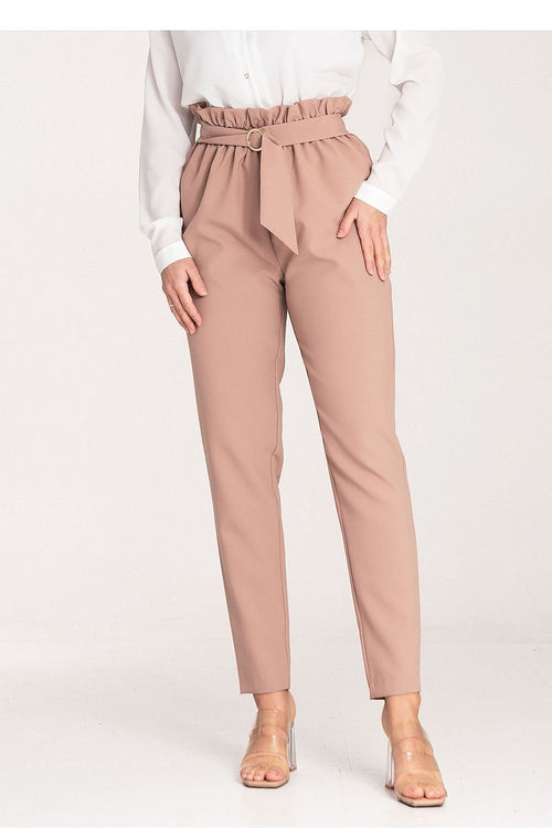 Long metal buckle pant