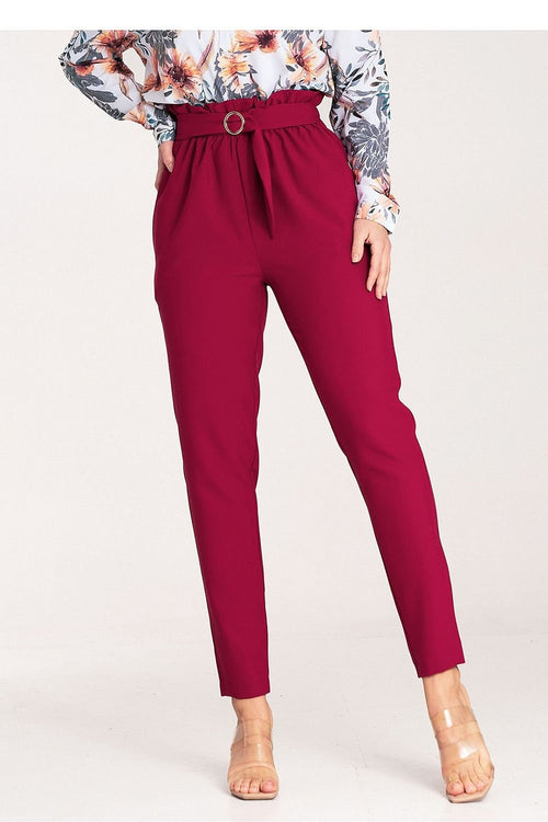 Long metal buckle pant