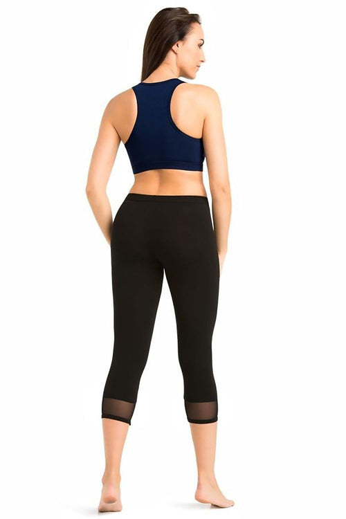 Short  wide elastic band leggings