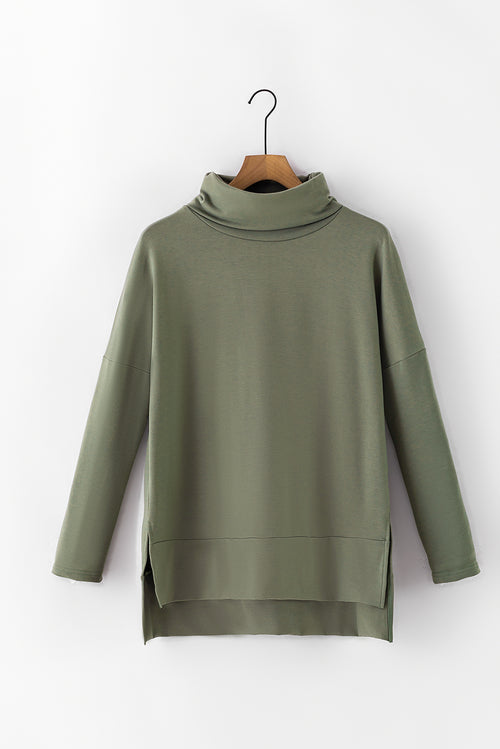 Jungle Green Cowl Neck Shift Tunic