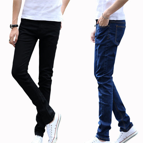 Men Elastic Force Trend Jeans