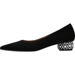 Low-heeled female pointed high-heeled shoes