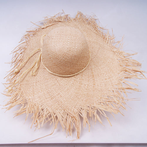 Raffia Korean Style Wide Brim Hat Sun Hat Beach Hat Female Cap Long-Term Supply Seamless