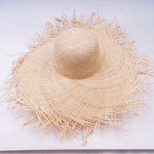Raffia Koreaanse stijl brede rand hoed zonnehoed strandhoed vrouwelijke pet lange termijn levering naadloos 