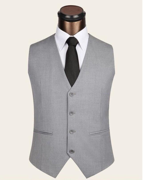 Slim suit vest men's British suit vest - SIMWILLZ 