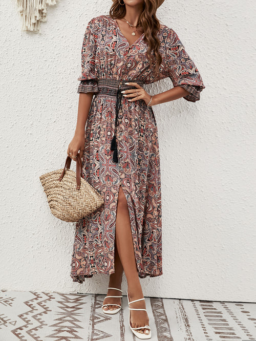 Printed Sleeve Belted