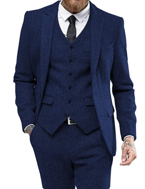 Men's suit three-piece suit suit - SIMWILLZ 