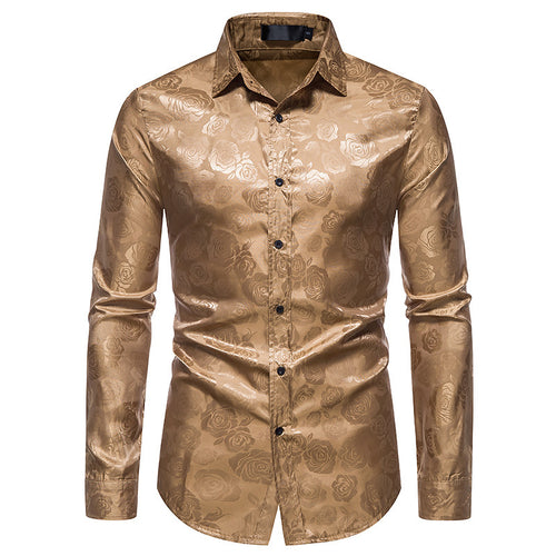 New Men's Long-sleeved Fashion Button Shirt - SIMWILLZ 