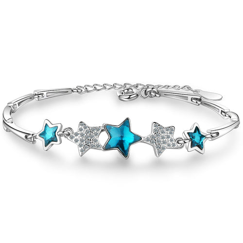 Female blue star bracelet