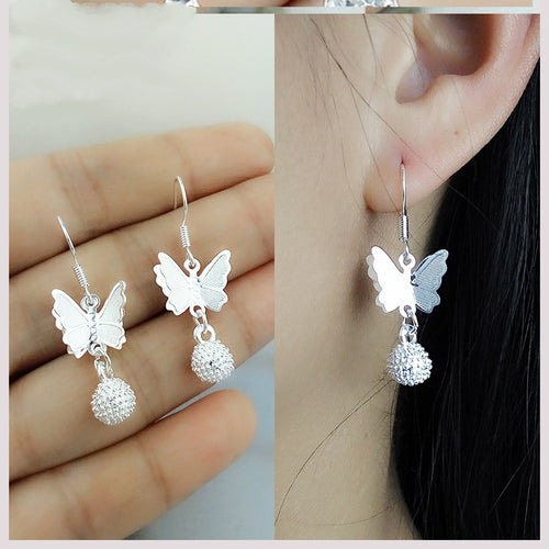 Female love tassel earrings