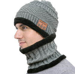 MZ026 Bluetooth hat bib plush knit hat - SIMWILLZ 