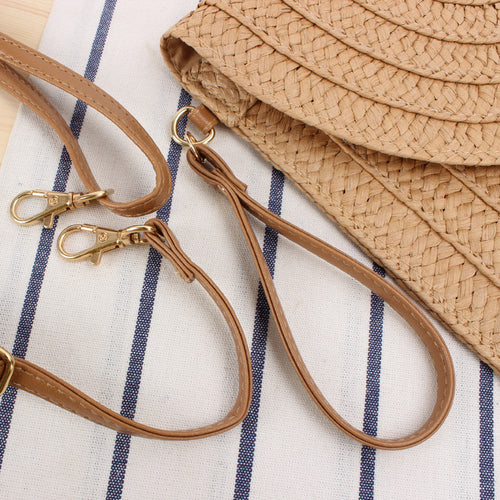 Simple Handmade Paper Braid Straw Bag Multi-Purpose Woven Bag Beach Bag Casual Women Bag