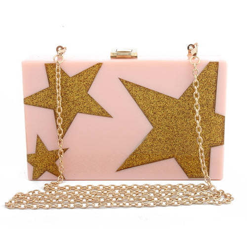 New Five-pointed Star Evening Bag Ladies Clutch
