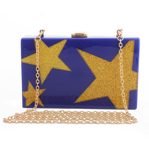 New Five-pointed Star Evening Bag Ladies Clutch