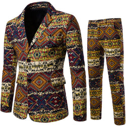Fashion Men's Ethnic Style Suit Pants Suit - SIMWILLZ 