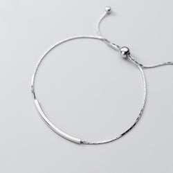 925 Silver Bracelet Female  Hollow Elbow Bracelet Cute Temperament Round Bead Jewelry